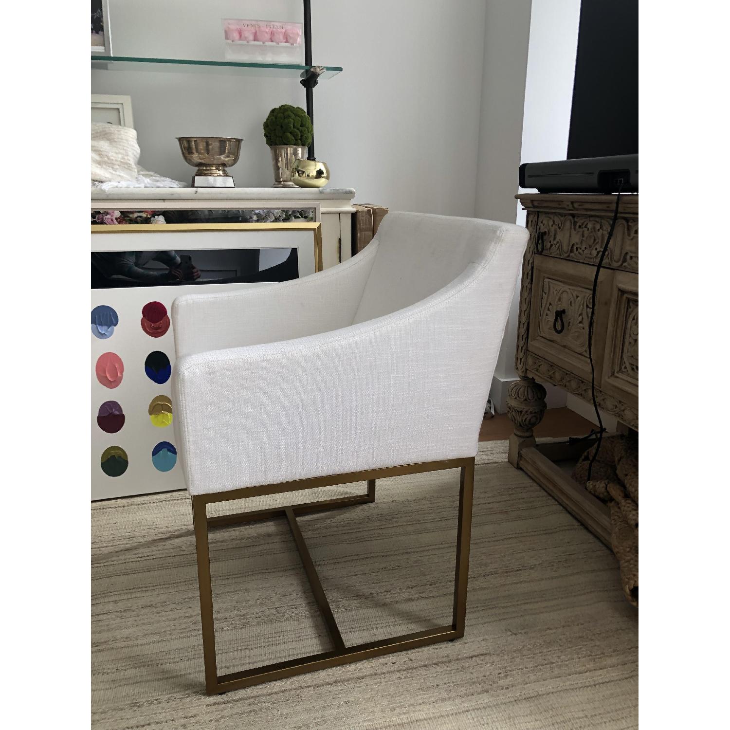 Restoration Hardware Emery Slope Arm Fabric Armchair - image-3