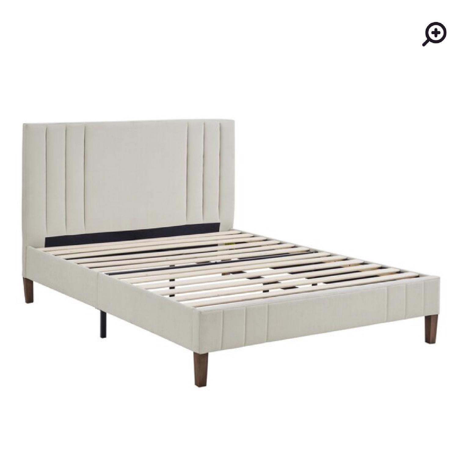 Modern Upholstered Full Size Platform Bed - image-3