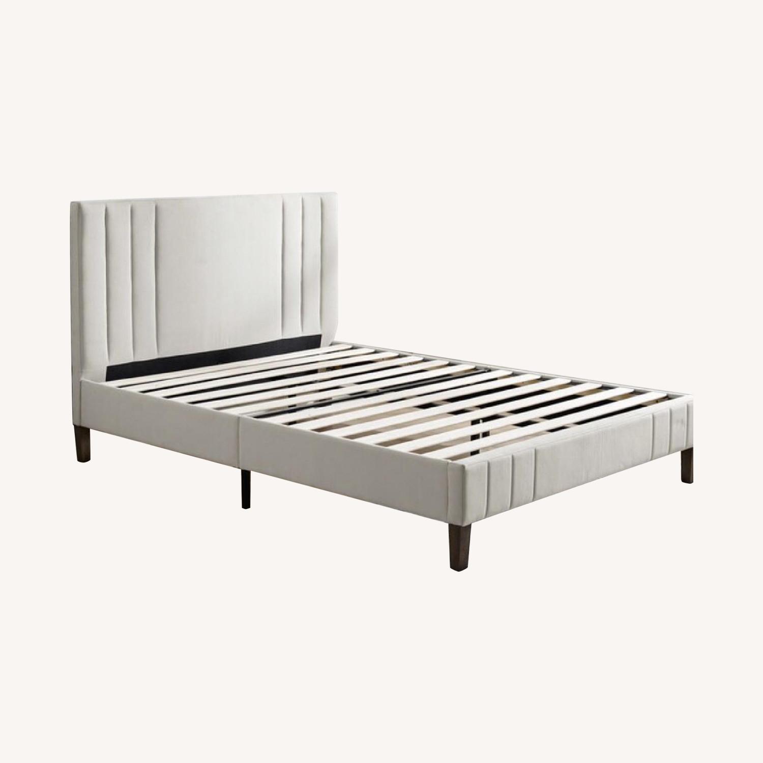 Modern Upholstered Full Size Platform Bed - image-0