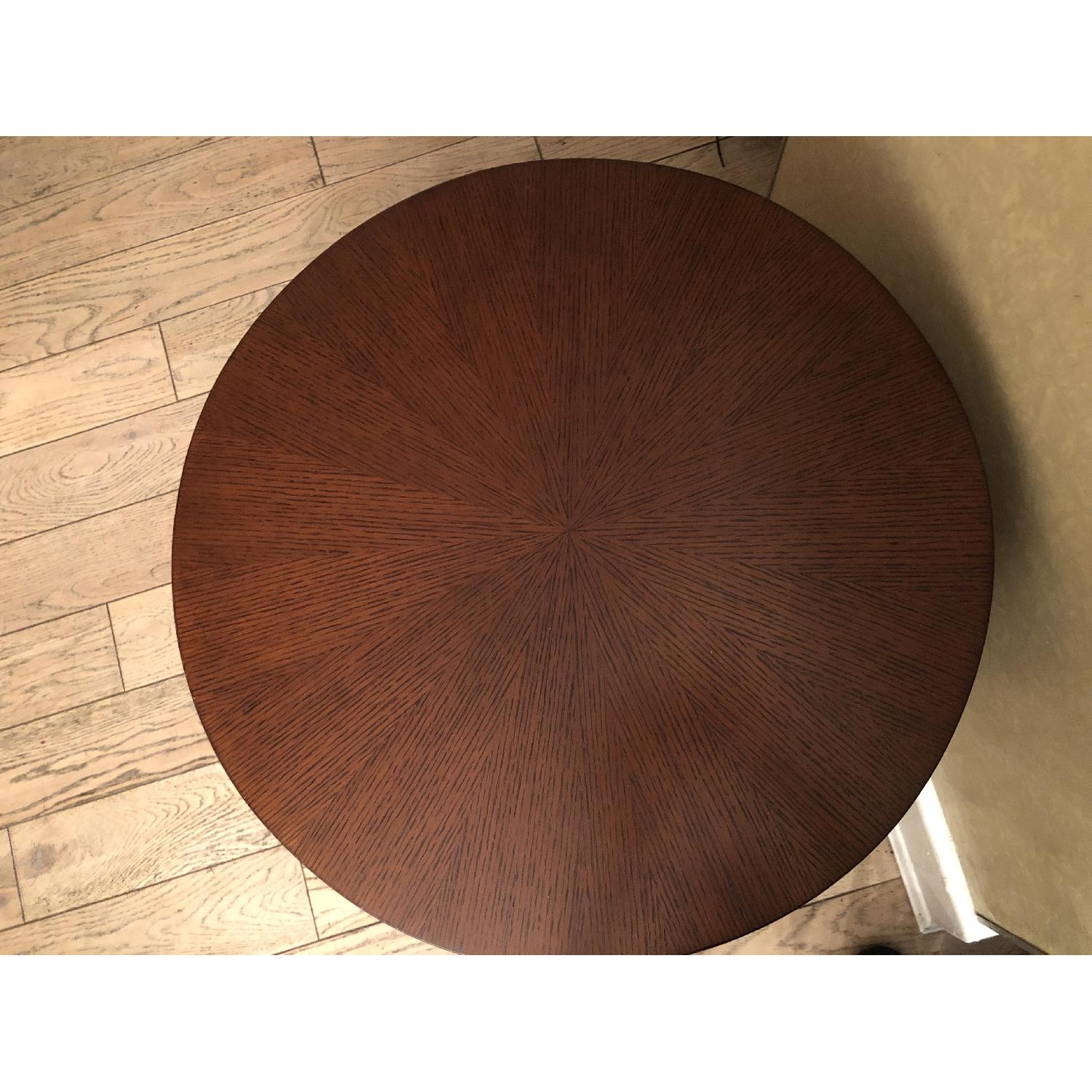 Crate & Barrel Wood Round Side Table - image-1
