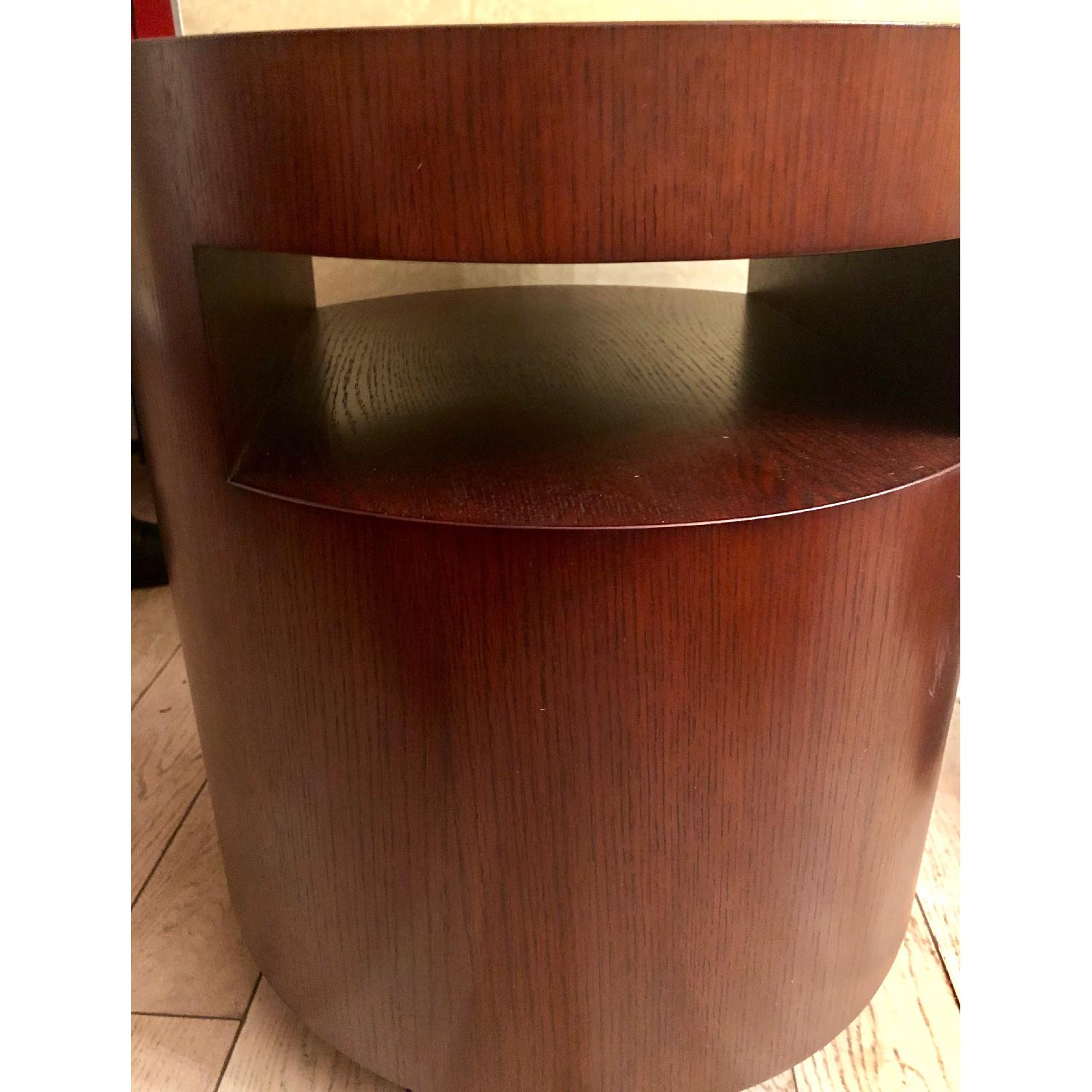 Crate & Barrel Wood Round Side Table - image-2