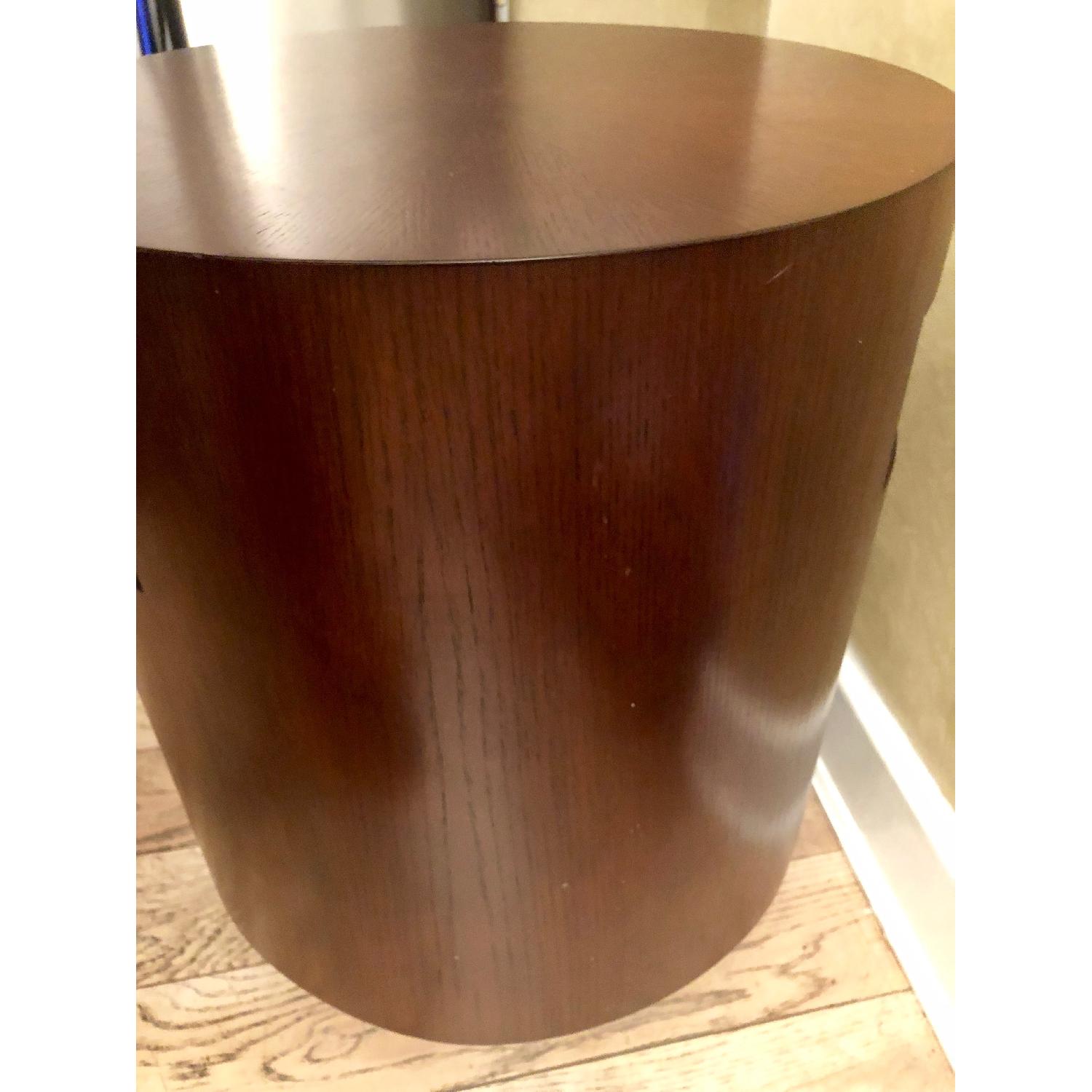 Crate & Barrel Wood Round Side Table - image-3