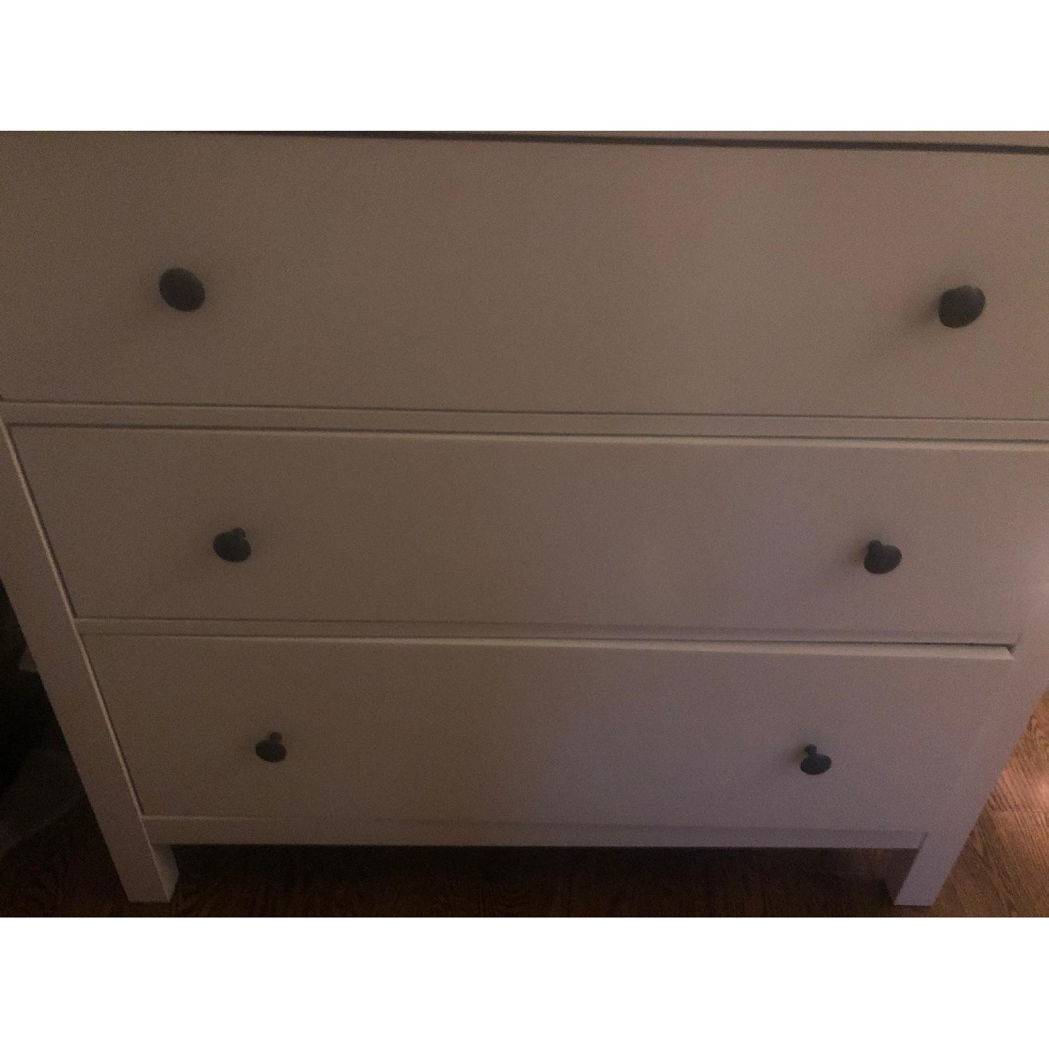 Ikea Hemnes 3 Drawer White Dresser - image-3