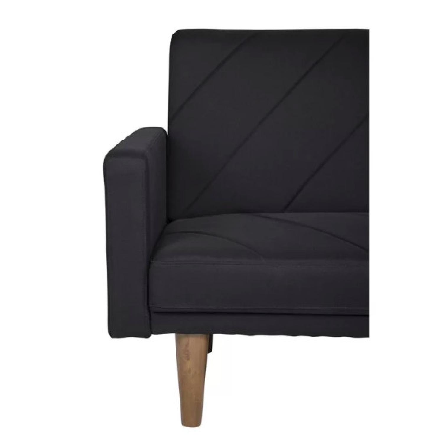 Modern Rustic Interiors Black Austin Twin Convertible Sofa - image-2