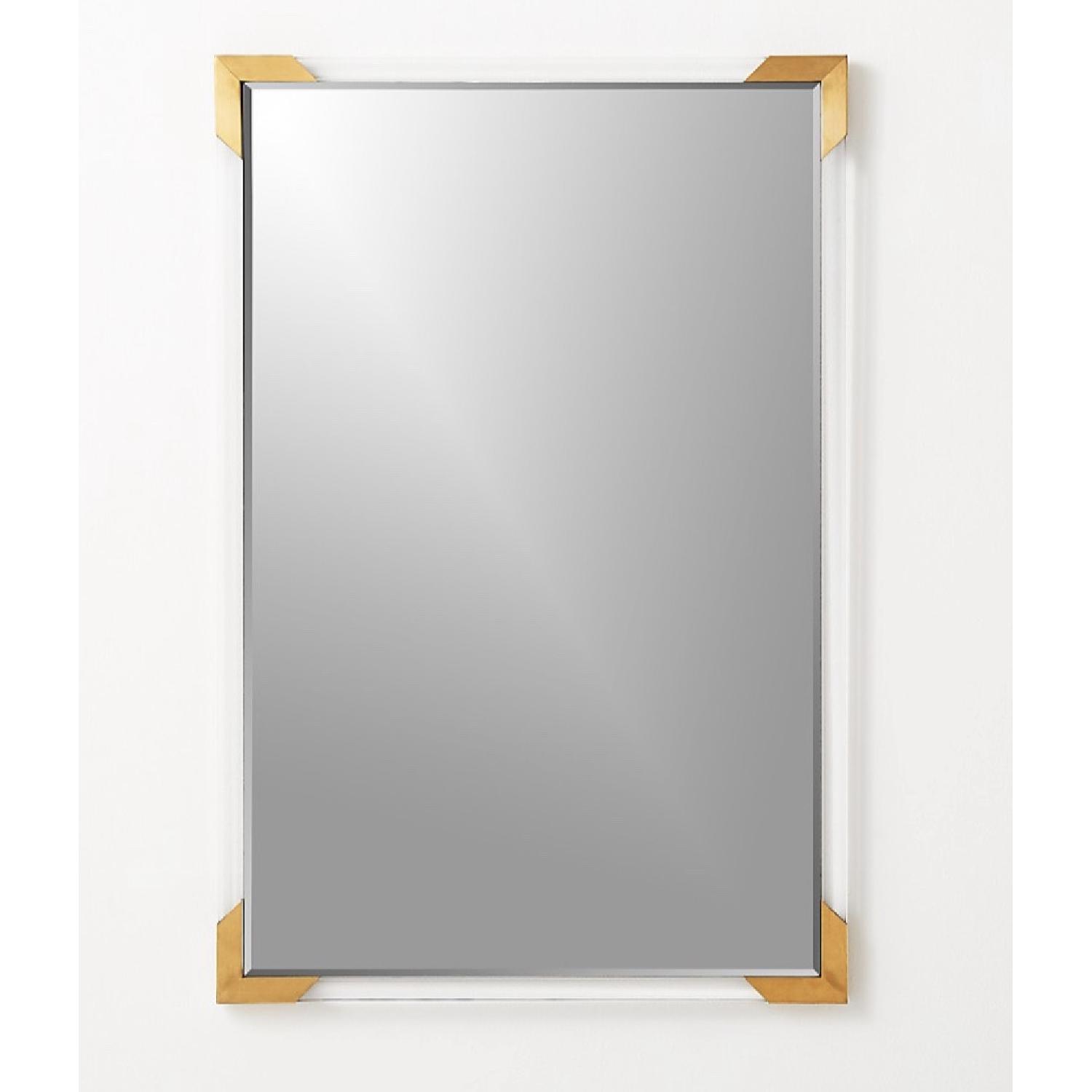 CB2 Rectangular Mirror in Gold/Acrylic - image-1