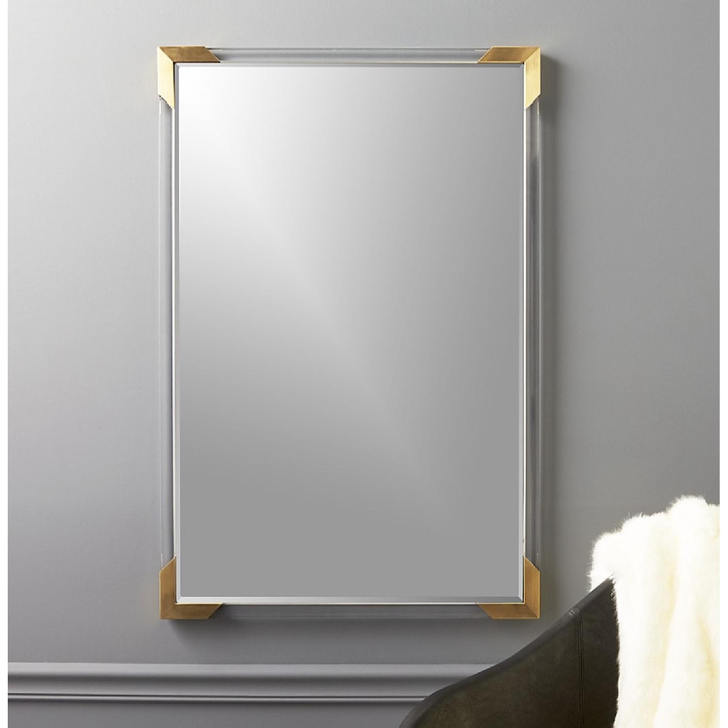 CB2 Rectangular Mirror in Gold/Acrylic - image-3