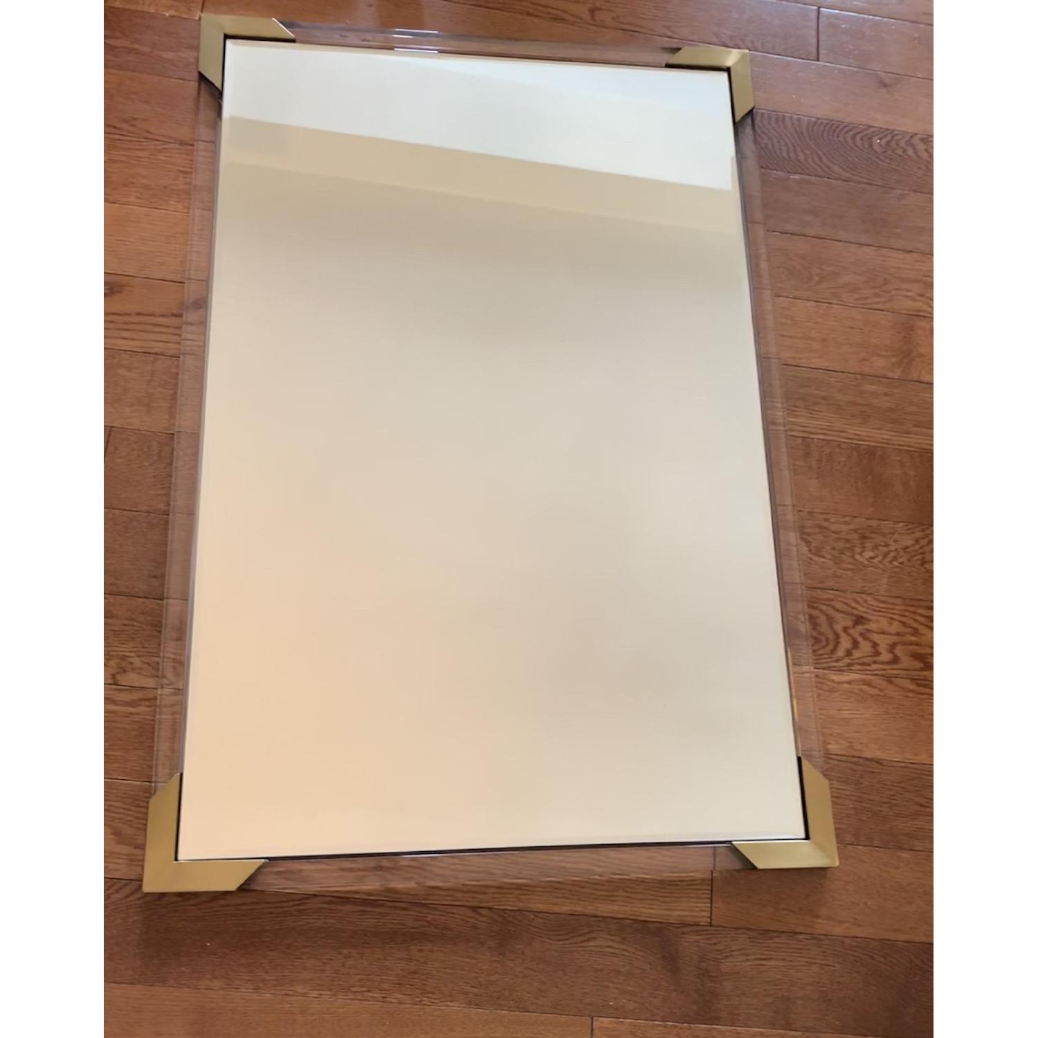 CB2 Rectangular Mirror in Gold/Acrylic - image-5