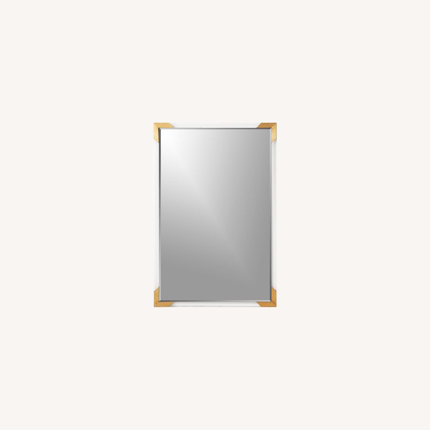 CB2 Rectangular Mirror in Gold/Acrylic - image-0