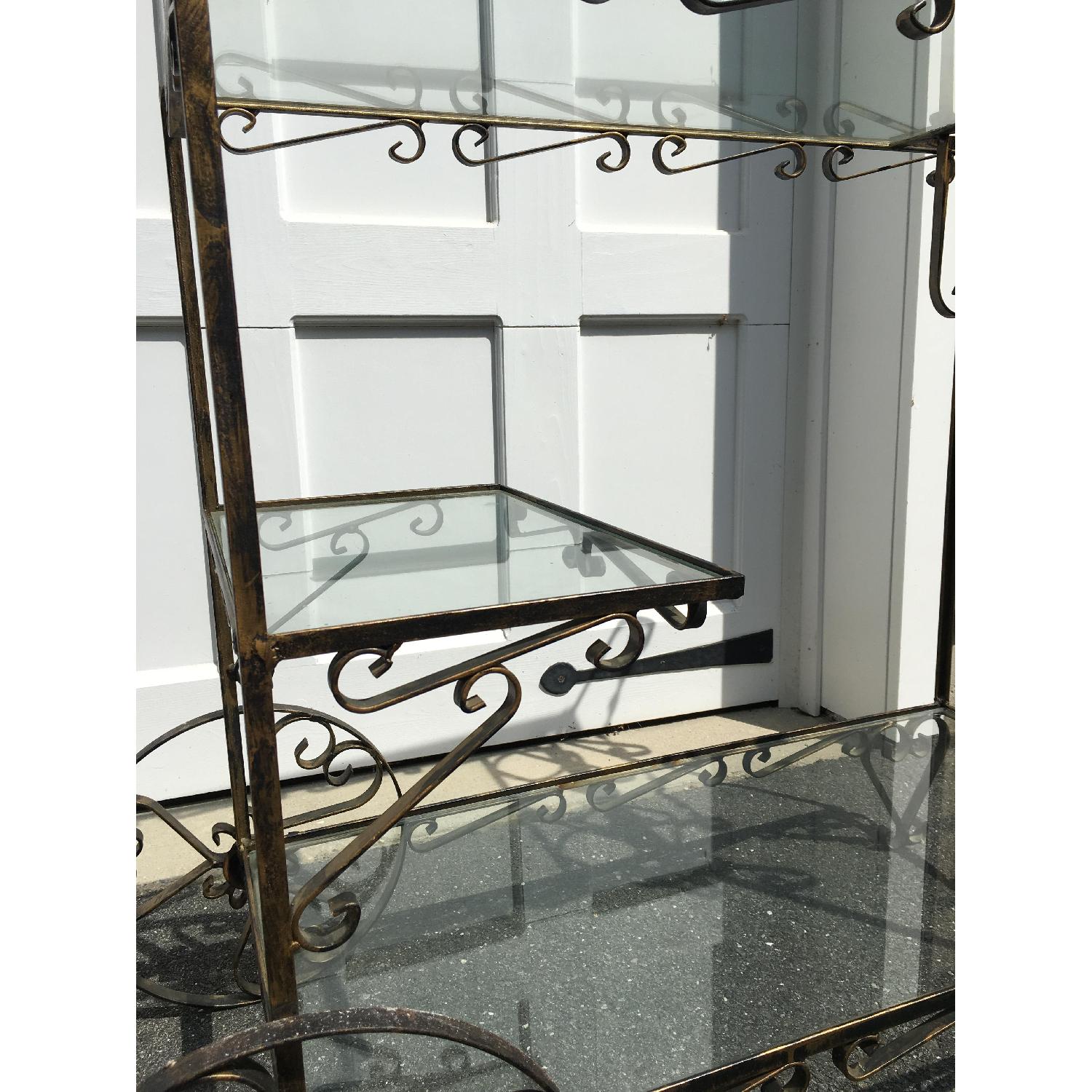Antique Brass Bar Cart - image-1