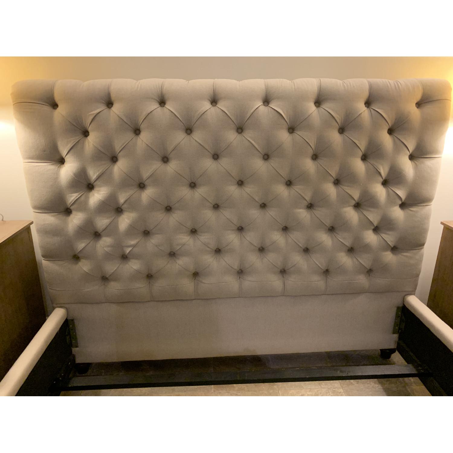 Pottery Barn Chesterfield Upholstered Queen Bed - image-3