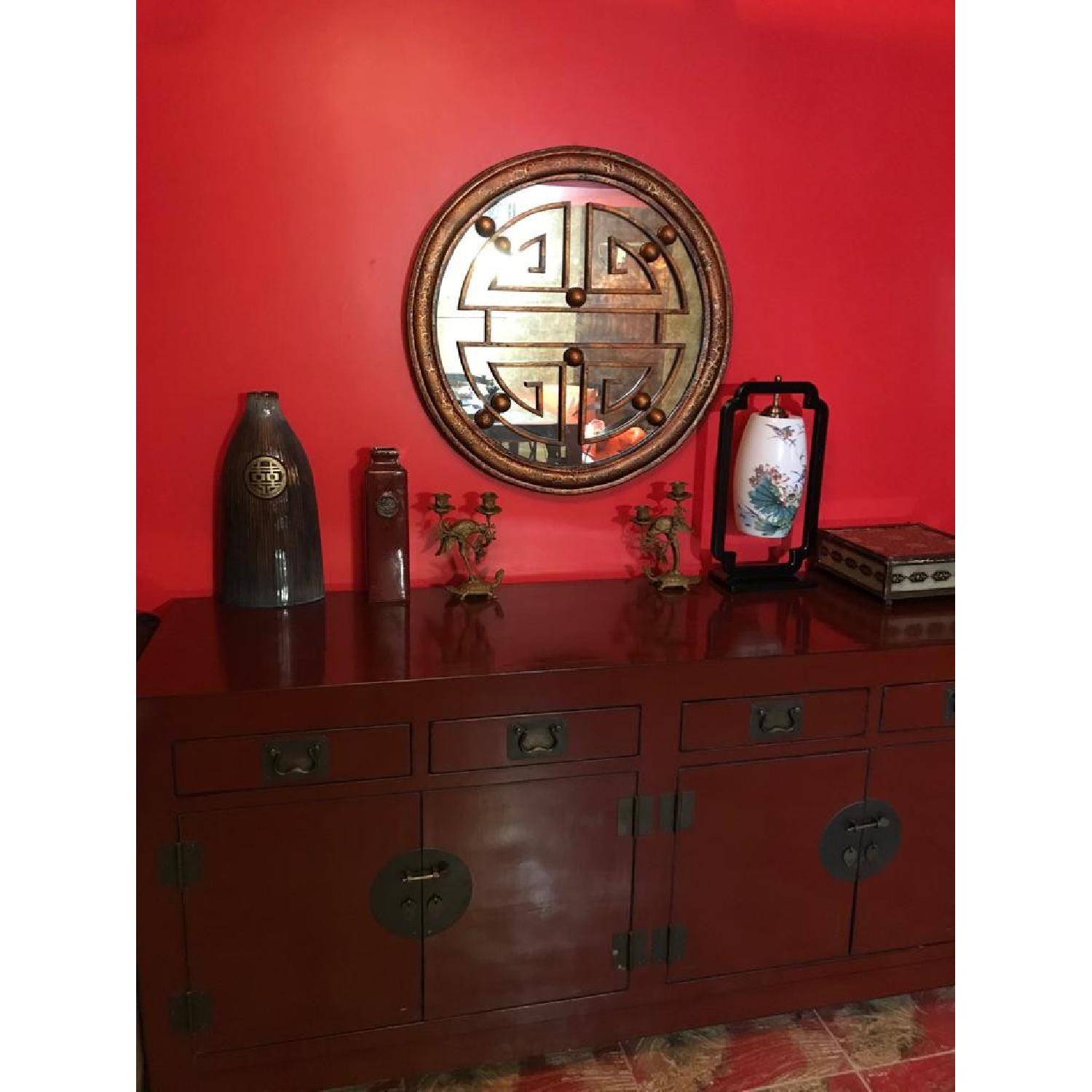 Antique Red Lacquer Chinese Cabinet. - image-3