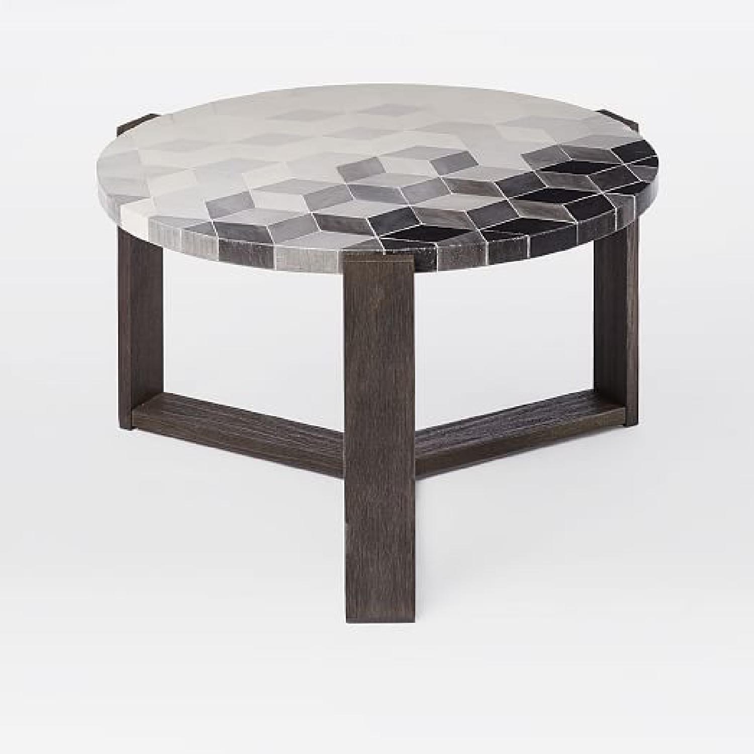 West Elm Mosaic Tiled Outdoor Coffee Table - image-2