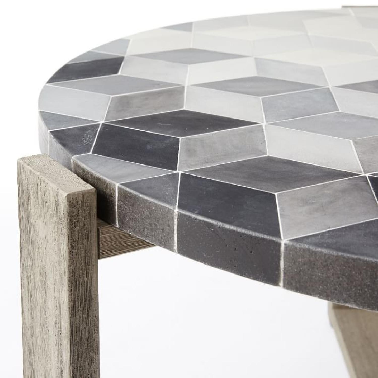West Elm Mosaic Tiled Outdoor Coffee Table - image-3