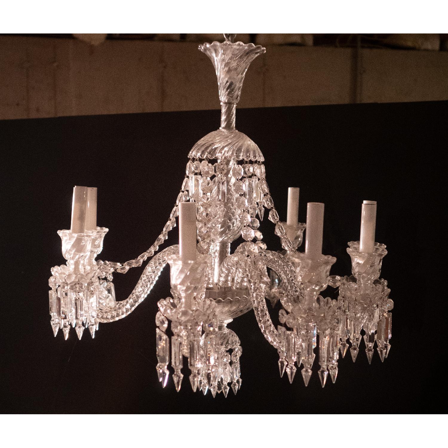 21st Century Baccarat 8 Light Crystal Chandelier - image-3