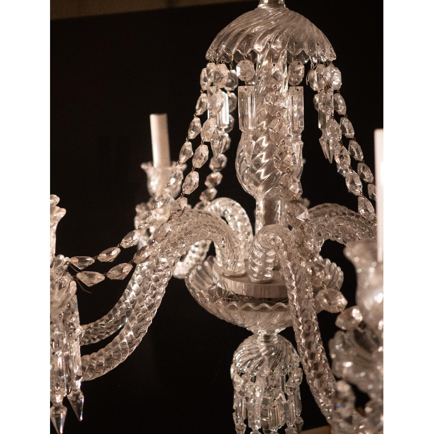 21st Century Baccarat 8 Light Crystal Chandelier - image-4