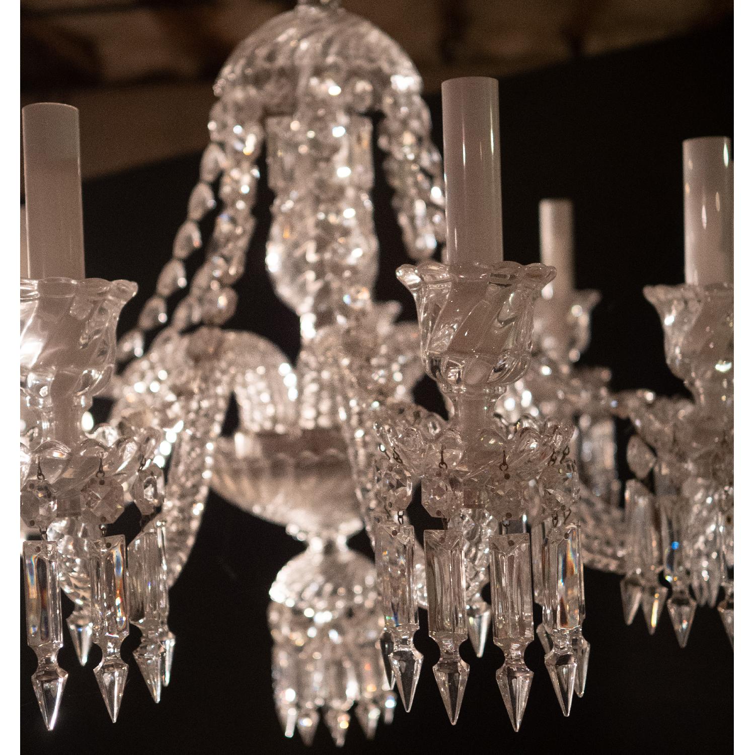 21st Century Baccarat 8 Light Crystal Chandelier - image-6