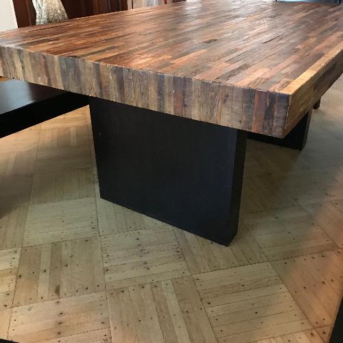 Environment Furniture Reclaimed Wood 5 Piece Dining Set