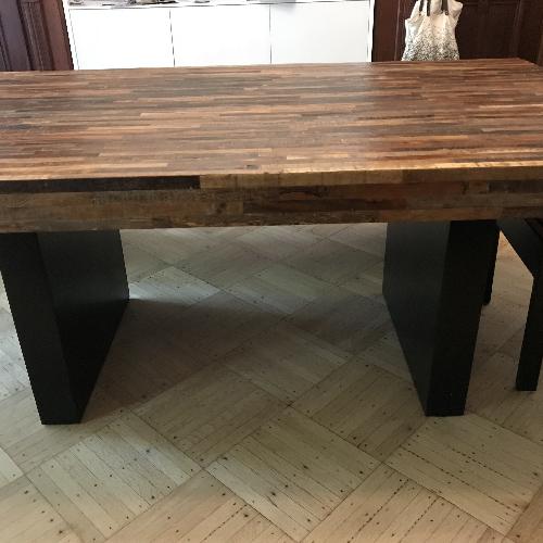 Environment Furniture Reclaimed Wood 5 Piece Dining Set