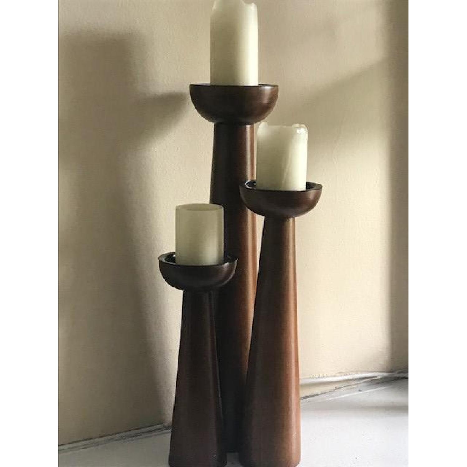 Crate & Barrel Candle Holders - image-1