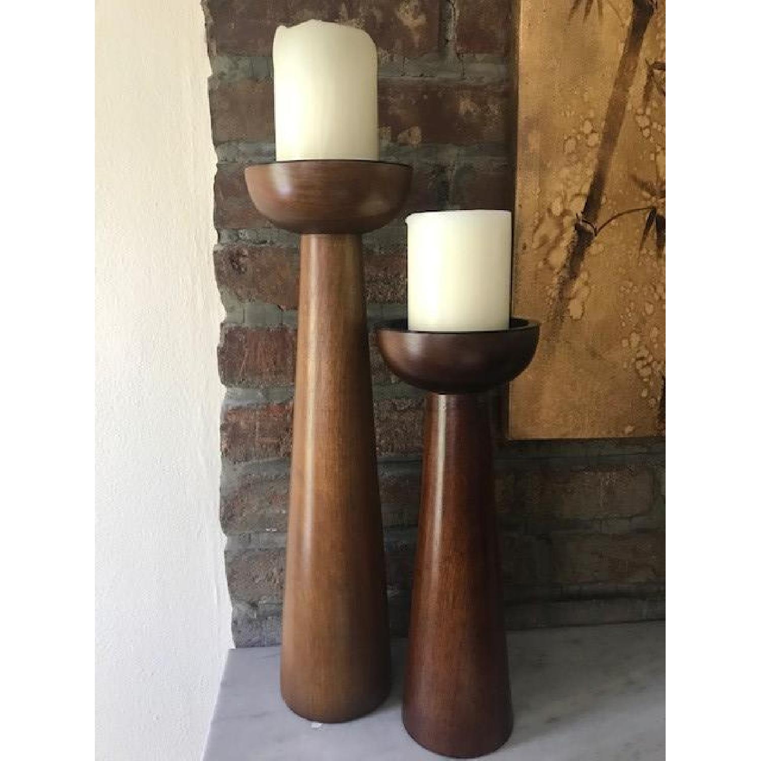 Crate & Barrel Candle Holders - image-2