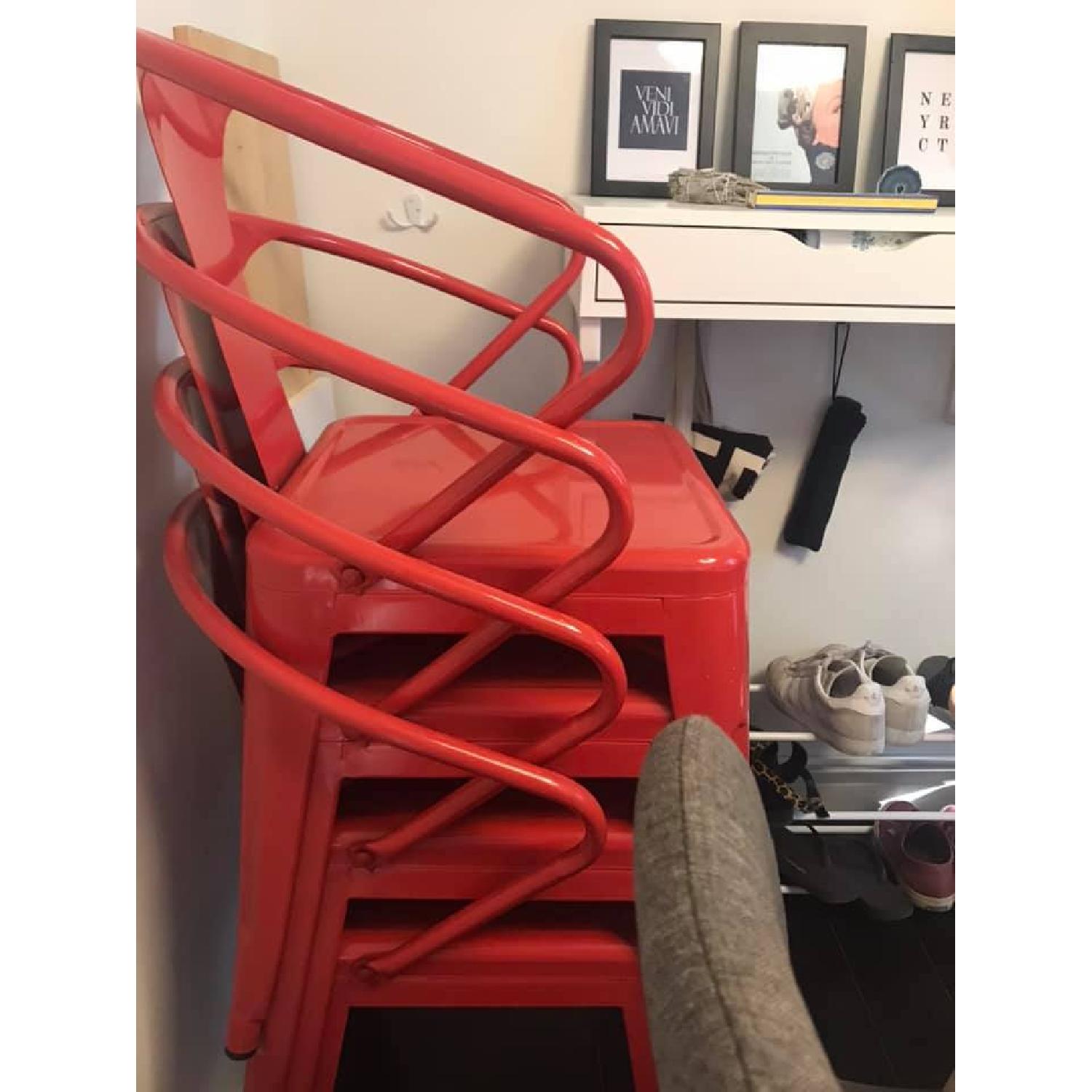 Red Stacking Chairs - image-1