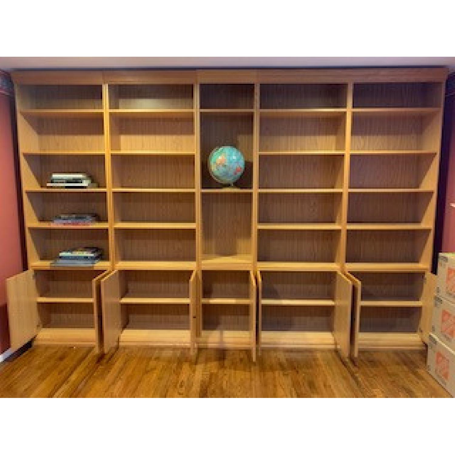 Workbench Solid Oak Bookshelves AptDeco