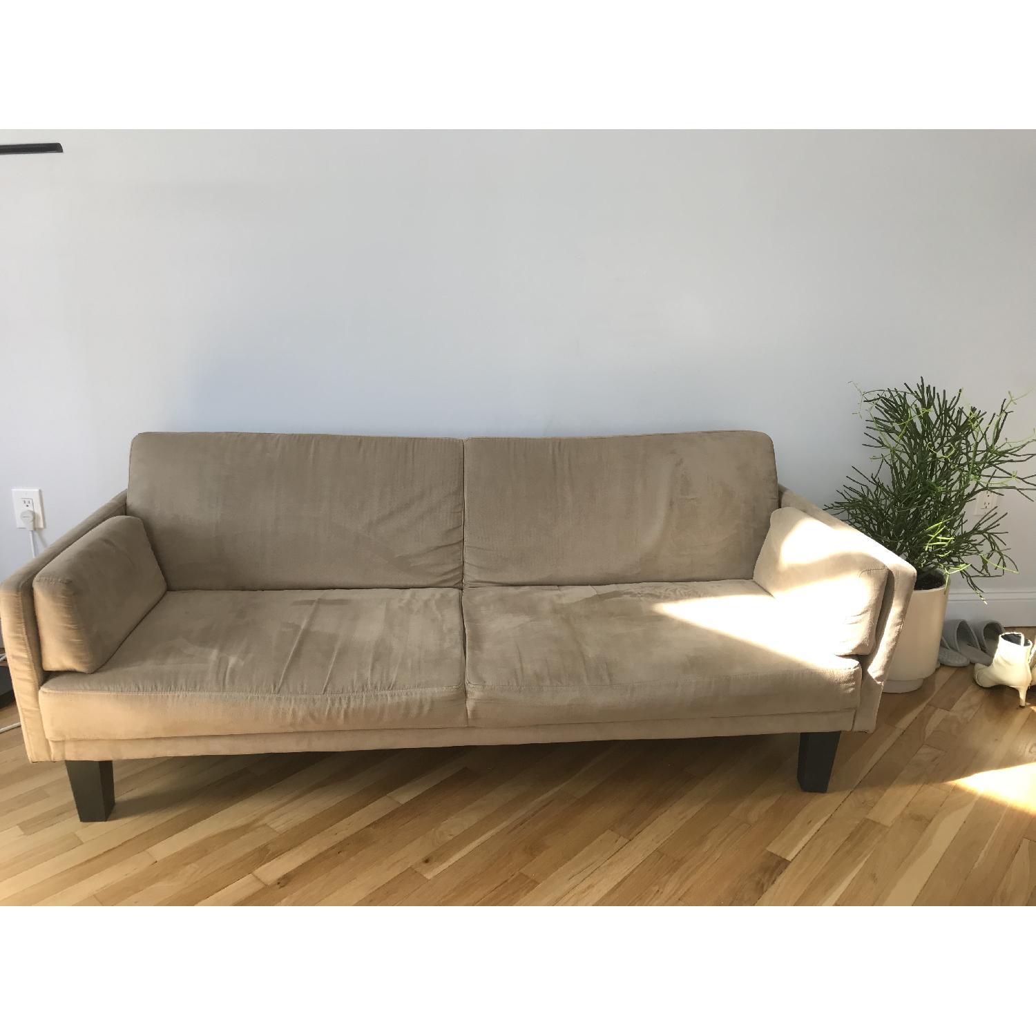 West Elm Convertible Futon Sofa AptDeco