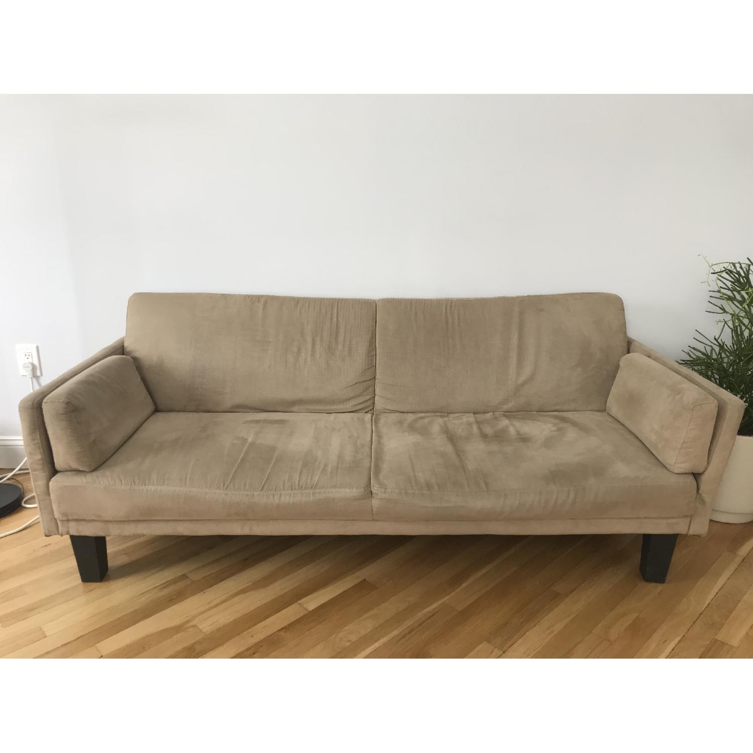 West Elm Convertible Futon Sofa AptDeco