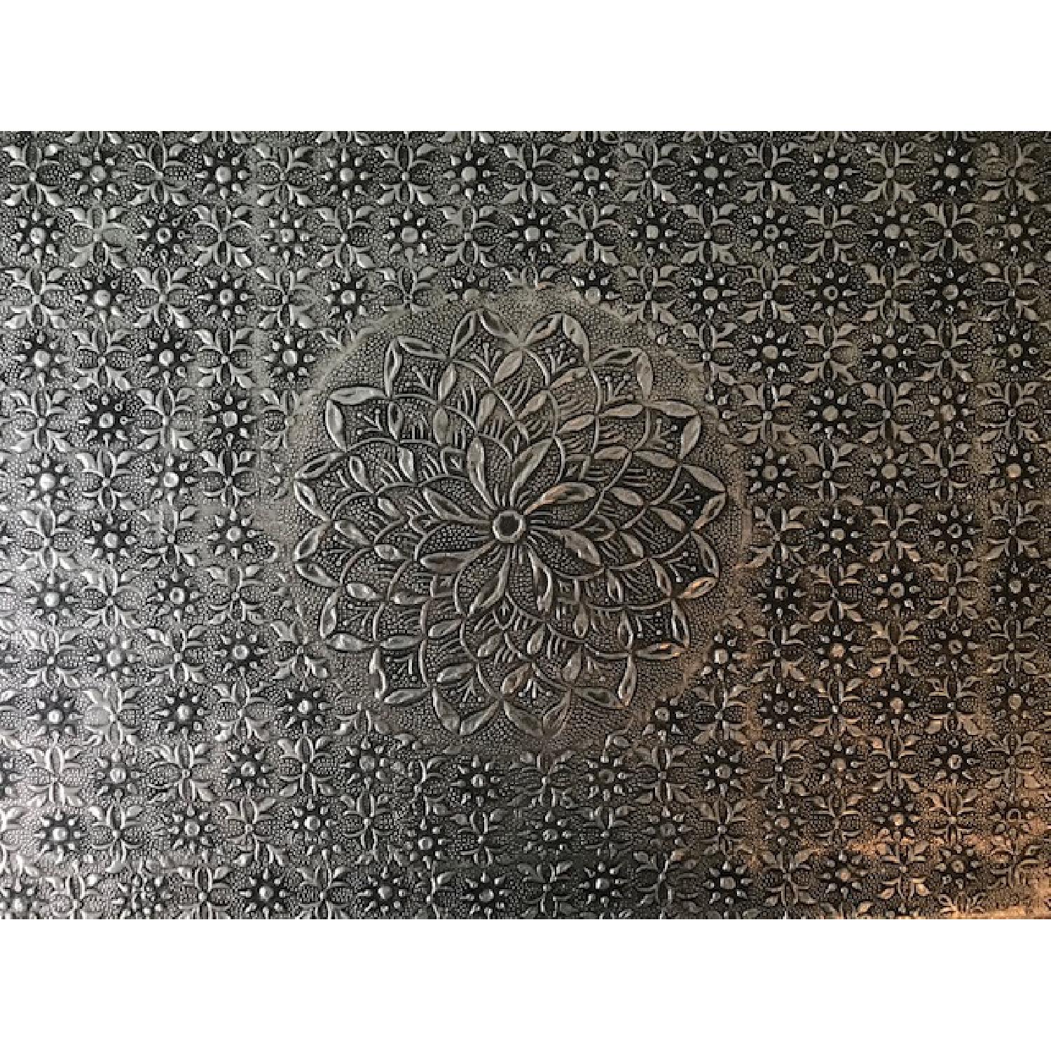 Hammered Metal Side Table - image-3