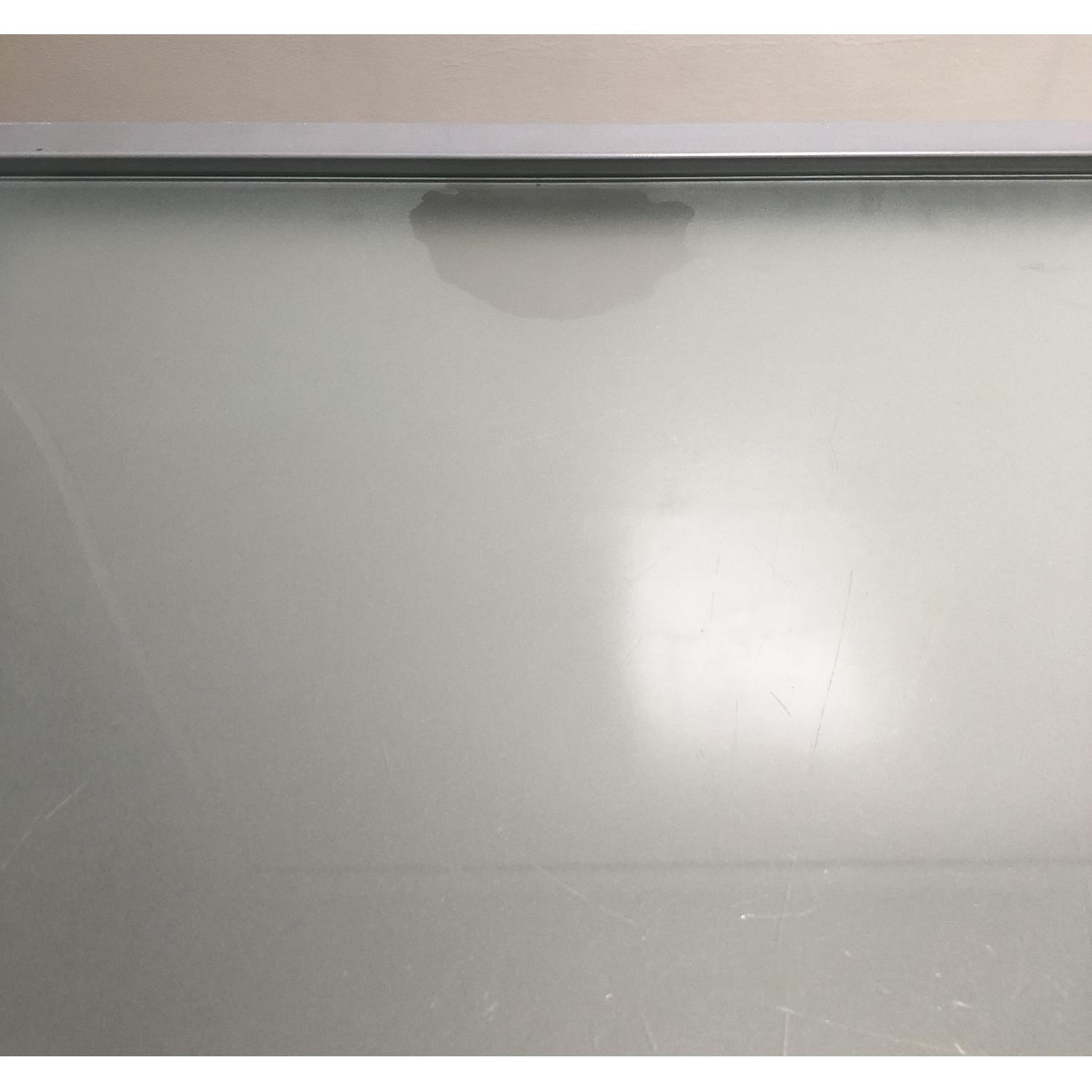 CB2 Glass Top Metal Modular Desk - image-7