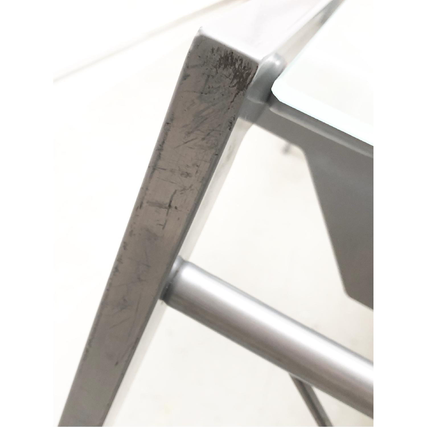 CB2 Glass Top Metal Modular Desk - image-8