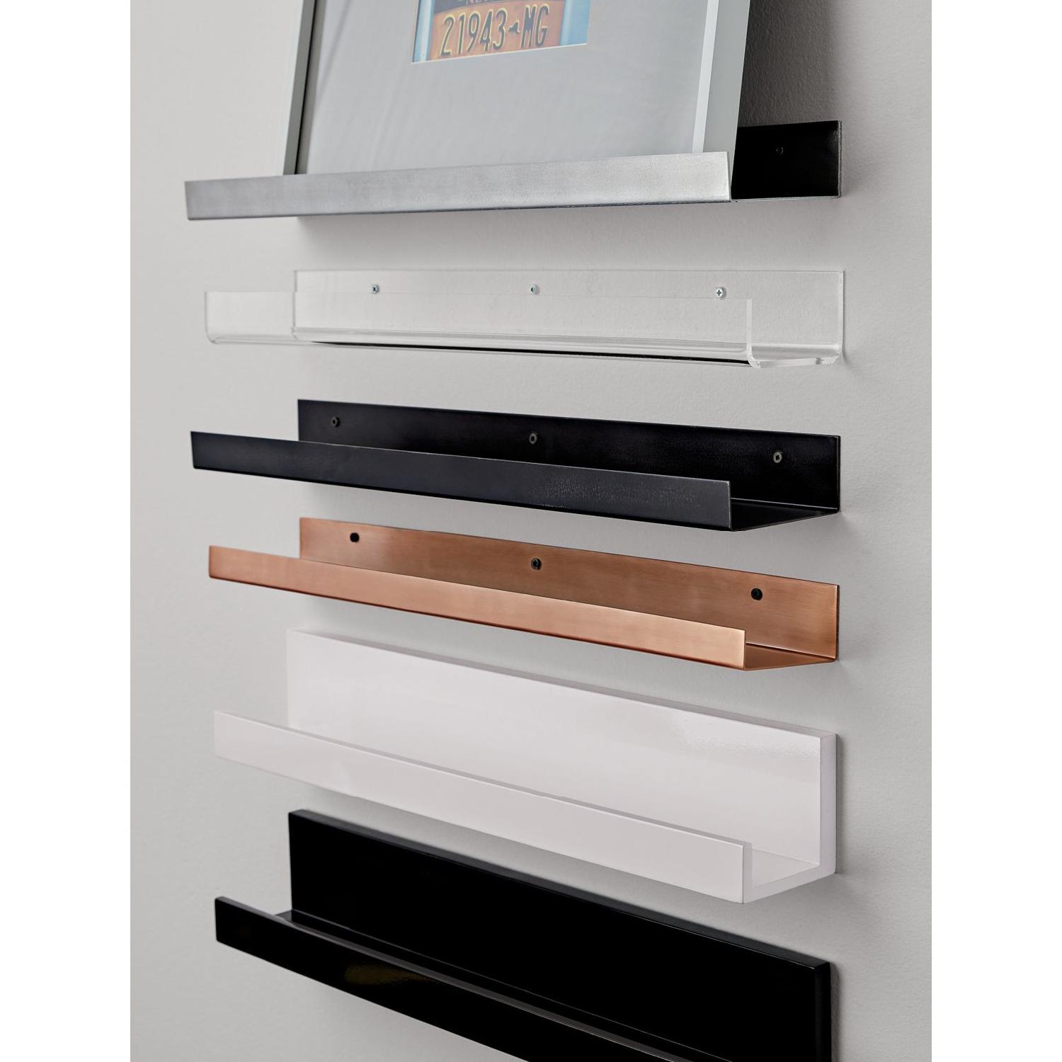 CB2 Steel Floating Picture Ledge Wall Shelves AptDeco