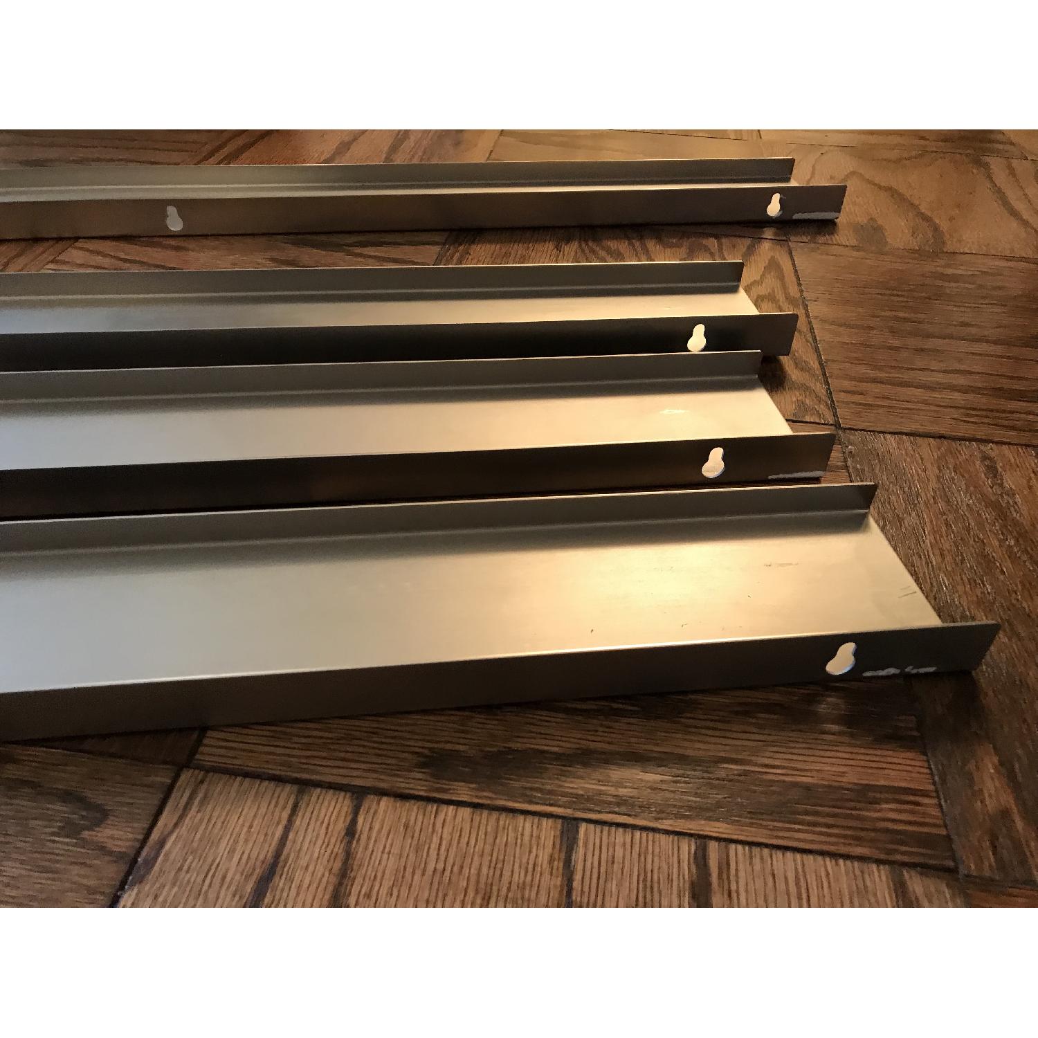 CB2 Steel Floating Picture Ledge Wall Shelves AptDeco