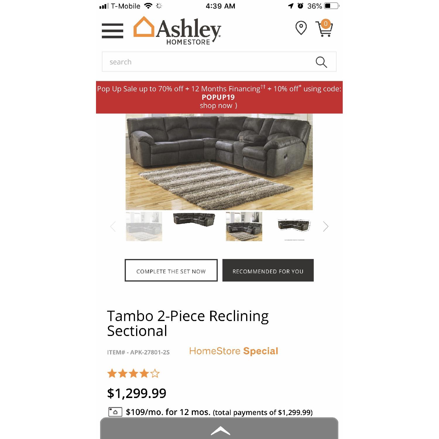 Ashley 2-Piece Reclining Sectional Sofa - image-8