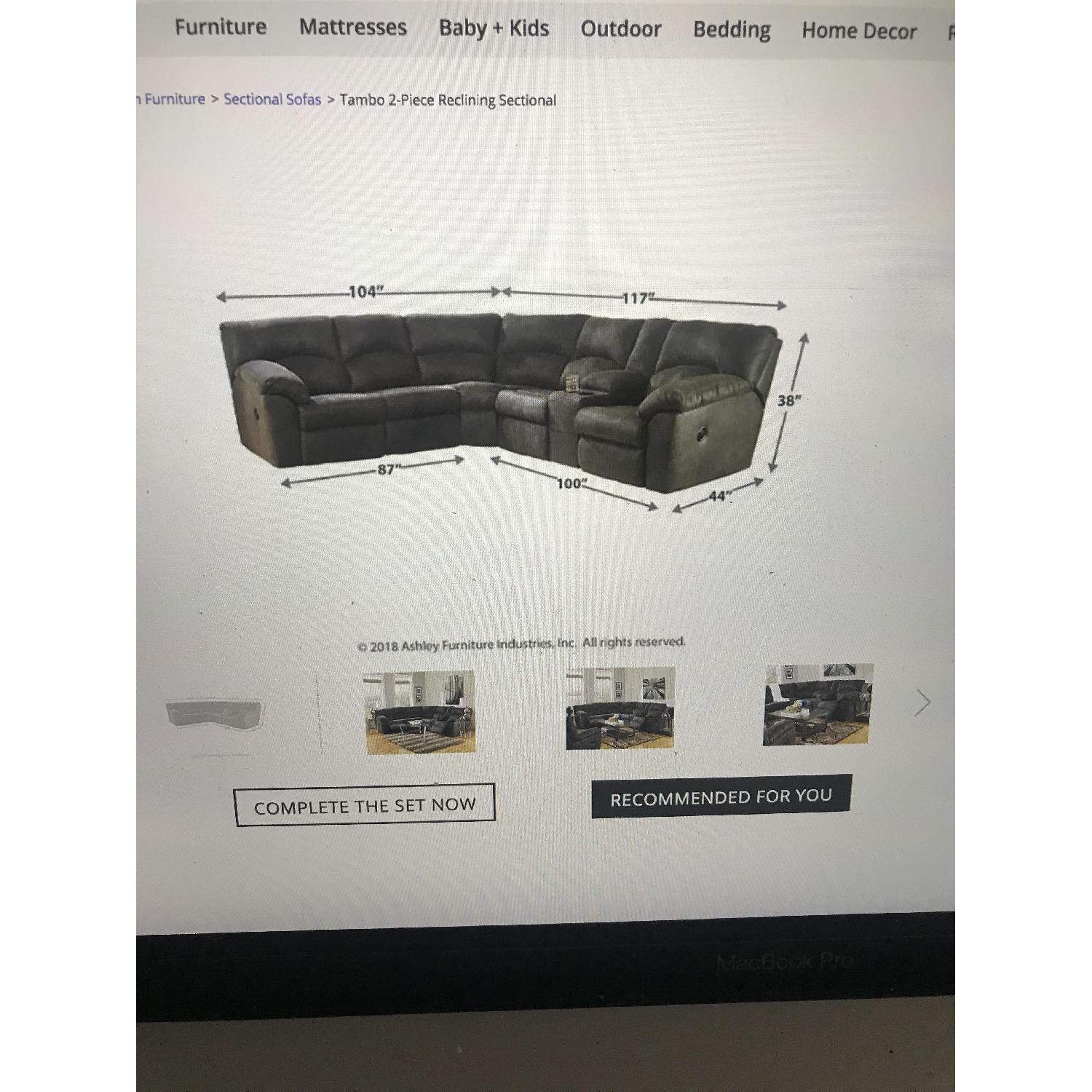 Ashley 2-Piece Reclining Sectional Sofa - image-9