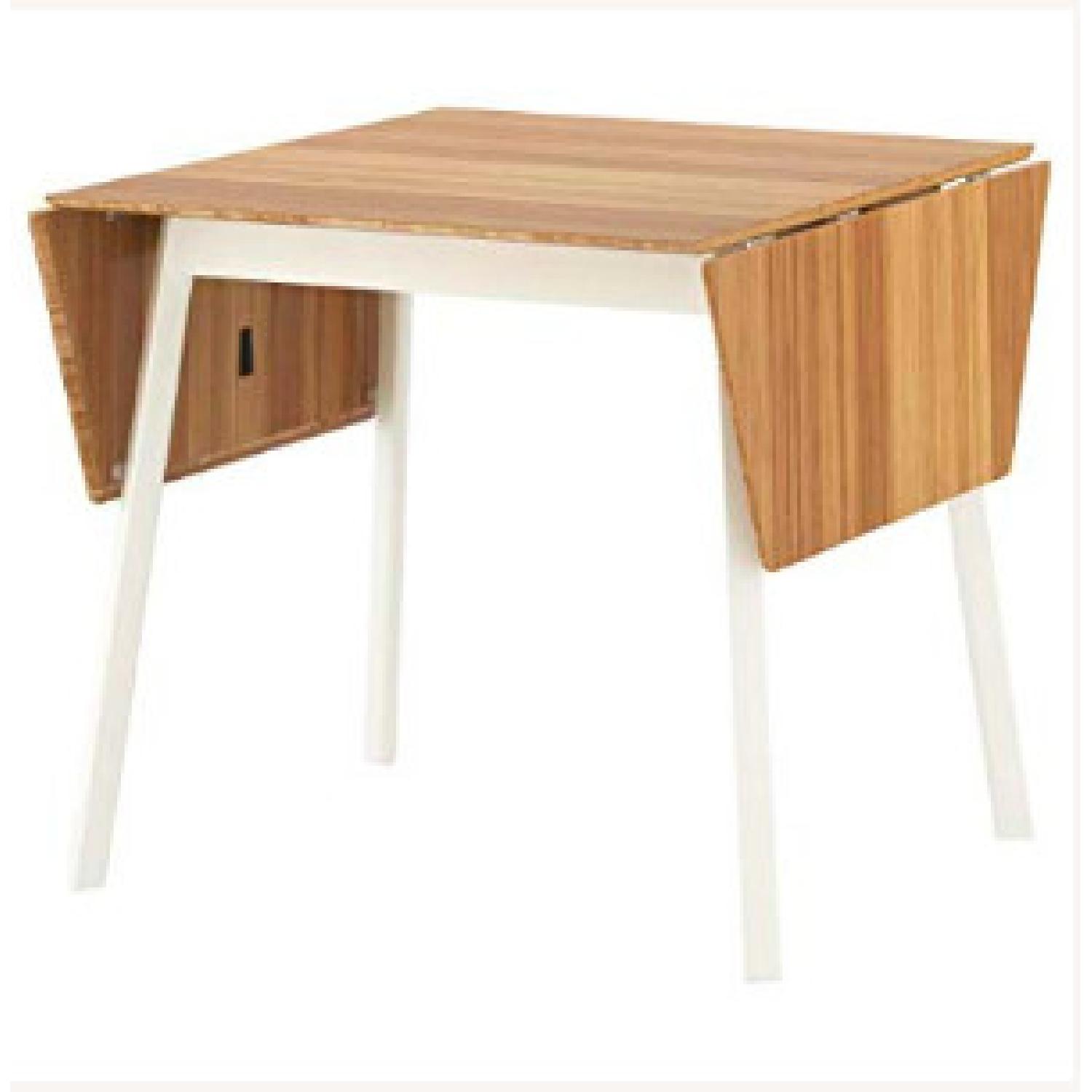 Ikea Dining Table w/ 4 Clear Chairs AptDeco