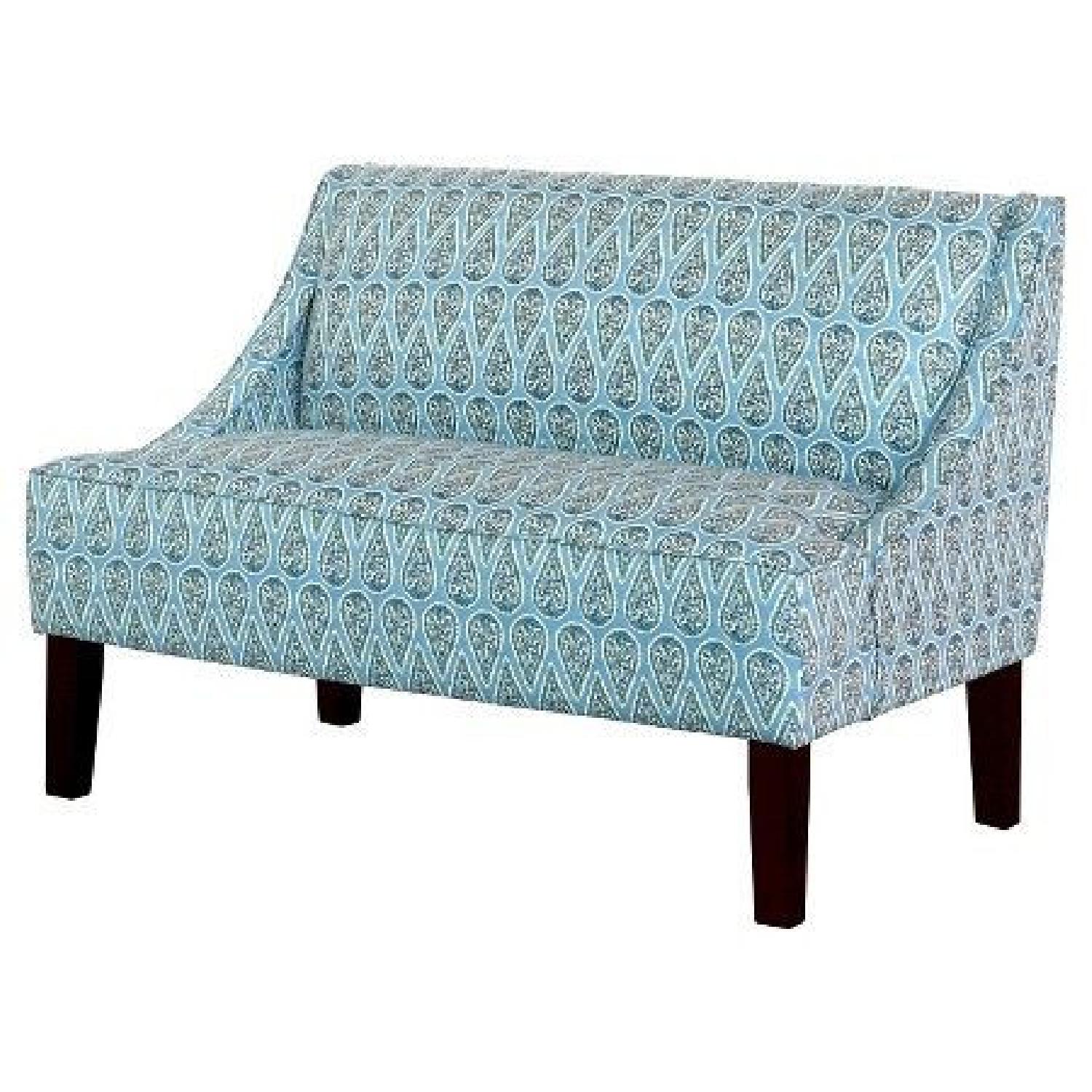 Target Seaford Swoop Loveseat in Mist Blue - image-4