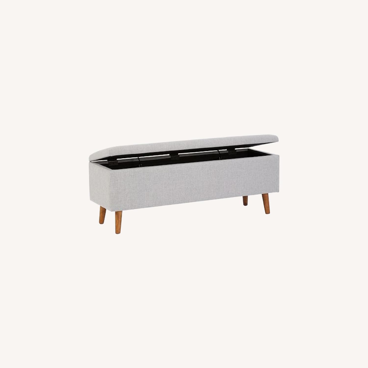 West Elm MidCentury Storage Bench AptDeco