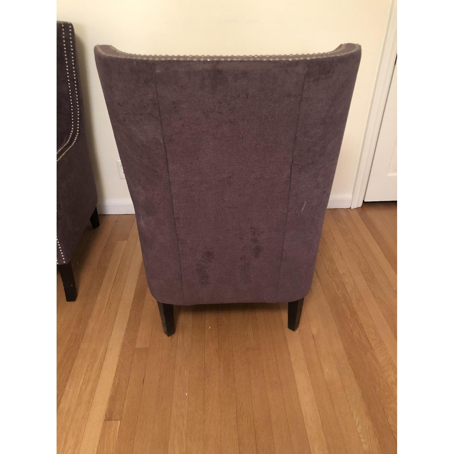 Christopher Knight Home Eggplant Tufted Accent Chairs - image-2