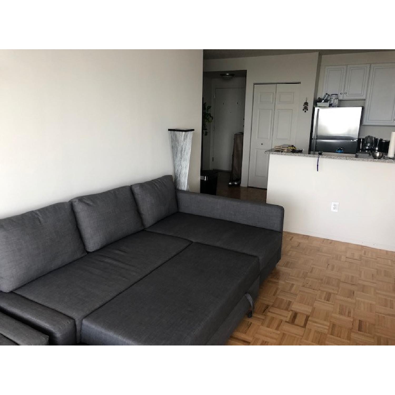 Ikea Friheten 3 Seat Sleeper Sectional Sofa w/ Storage - image-9