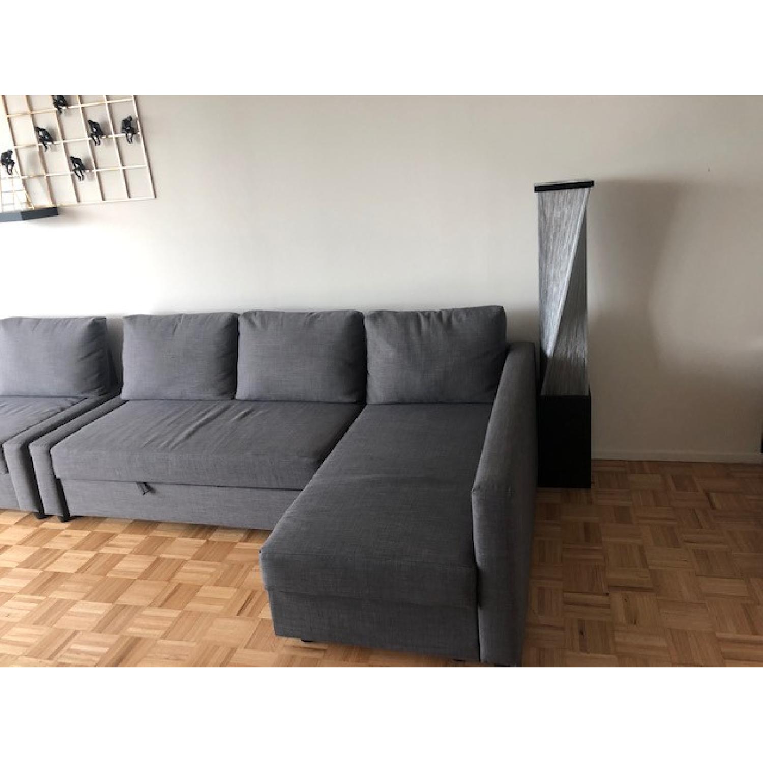 Ikea Friheten 3 Seat Sleeper Sectional Sofa w/ Storage - image-7