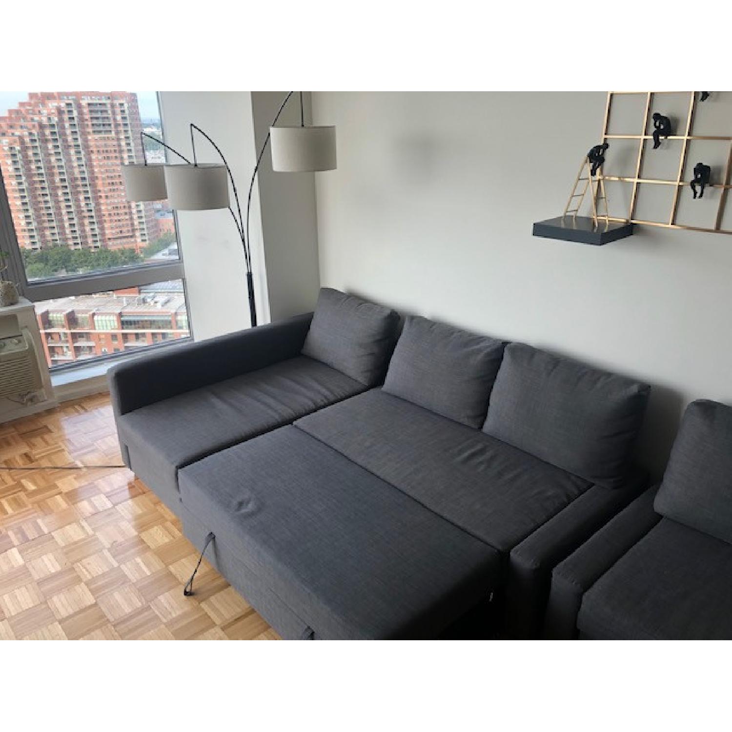 Ikea Friheten 3 Seat Sleeper Sectional Sofa w/ Storage - image-13