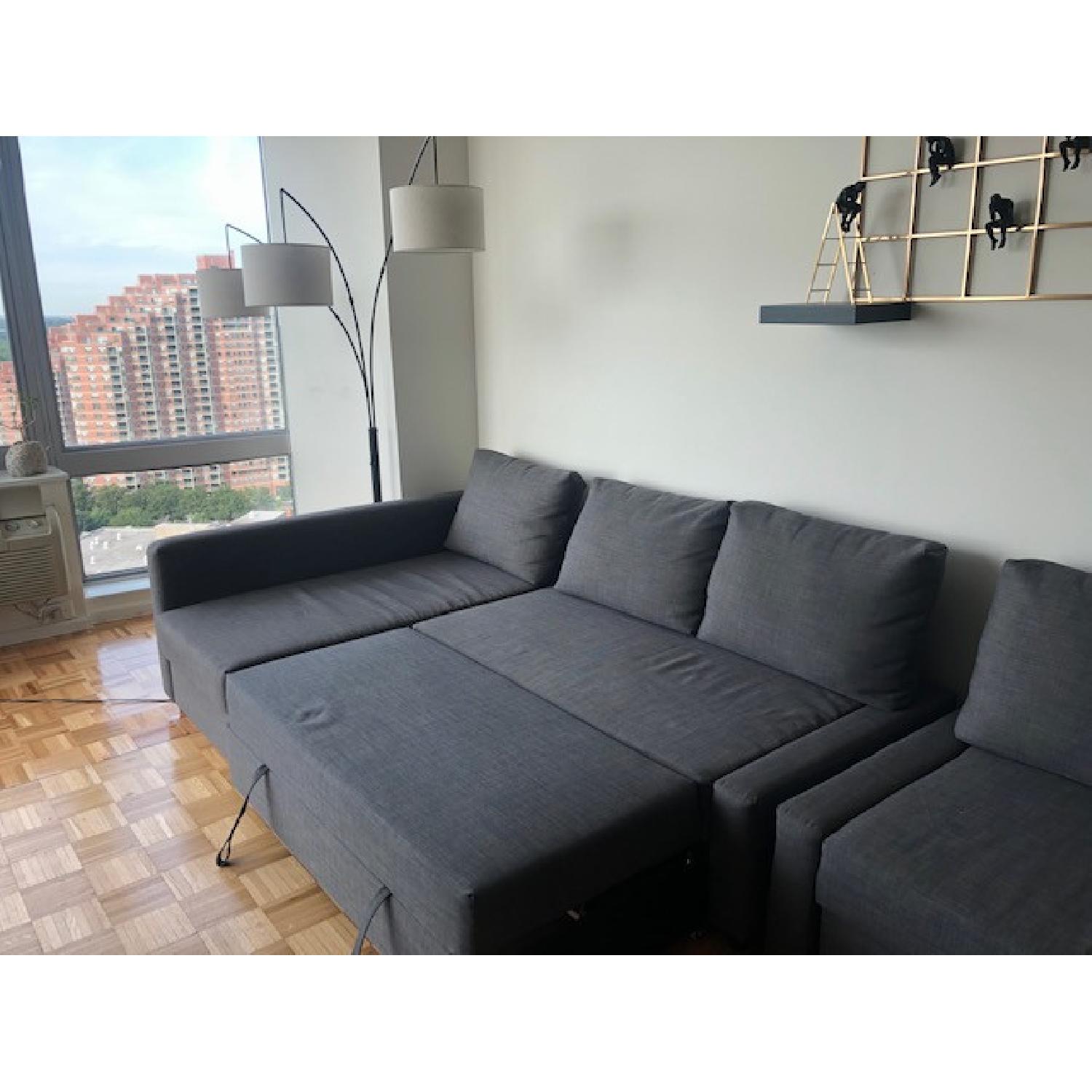 Ikea Friheten 3 Seat Sleeper Sectional Sofa w/ Storage - image-8