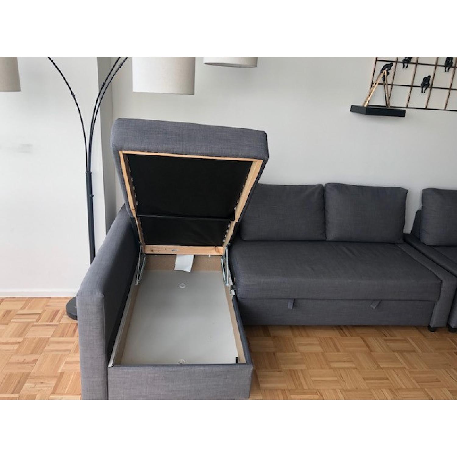 Ikea Friheten 3 Seat Sleeper Sectional Sofa w/ Storage - image-14