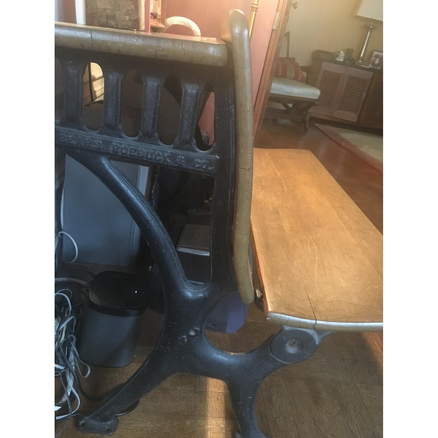 Sears Roebuck Antique Double Seat School Desk - image-2