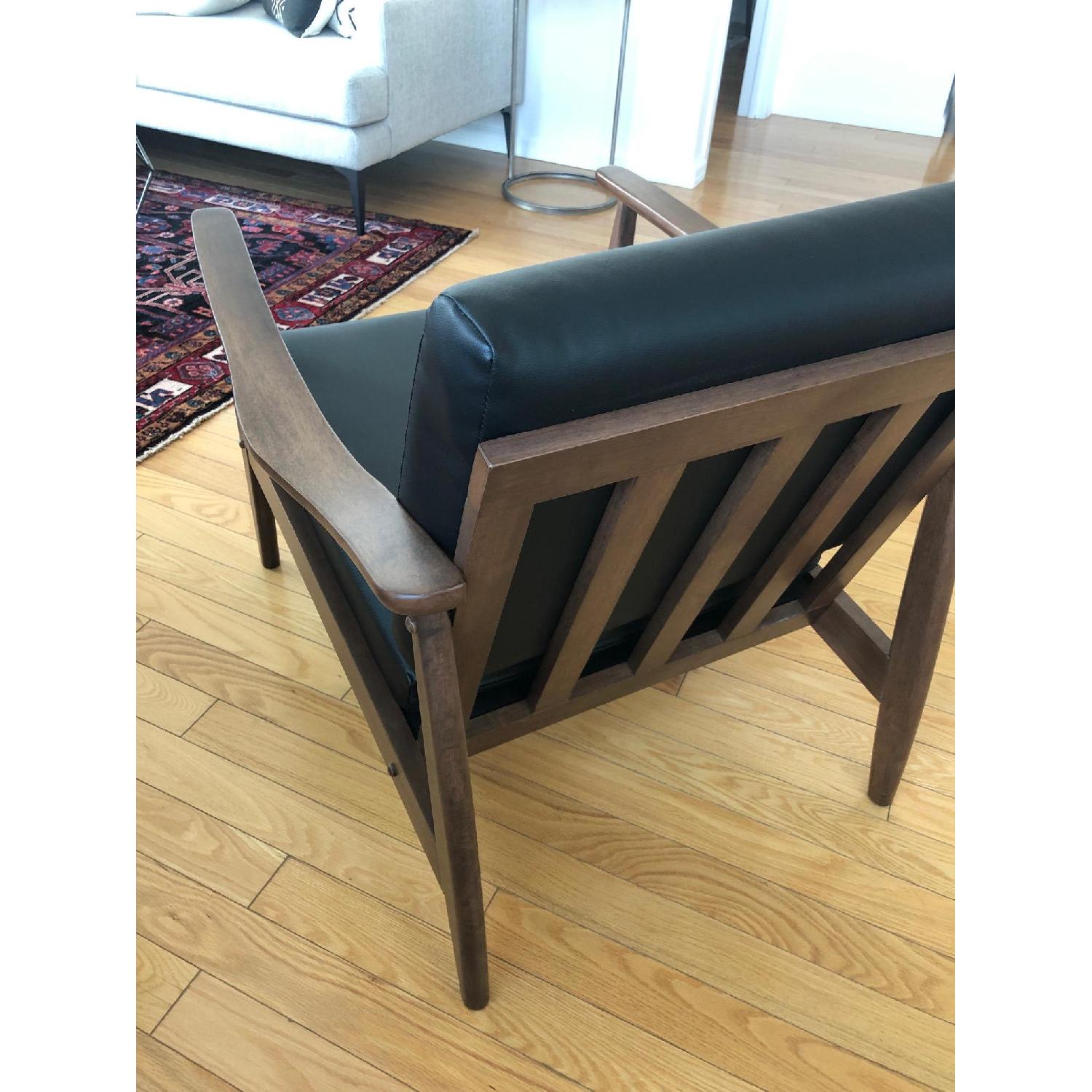 Baxton Studio Bianca Mid Century Modern Faux Leather Chair - image-4