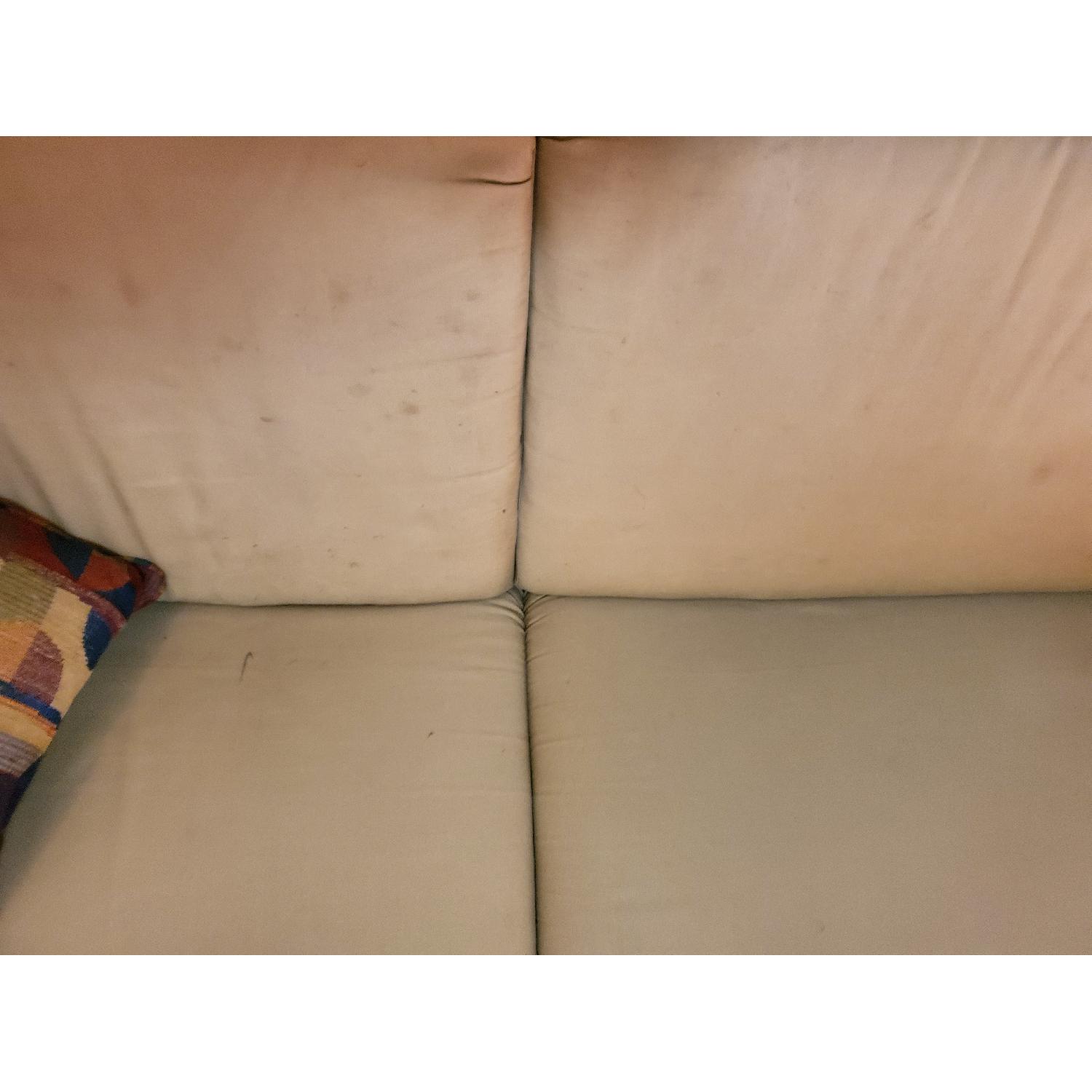 Beige Slipcovered Sofa - image-2