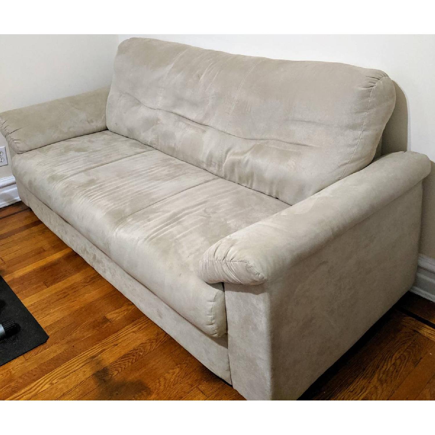 Ikea Knislinge 3Seater Beige Sofa AptDeco