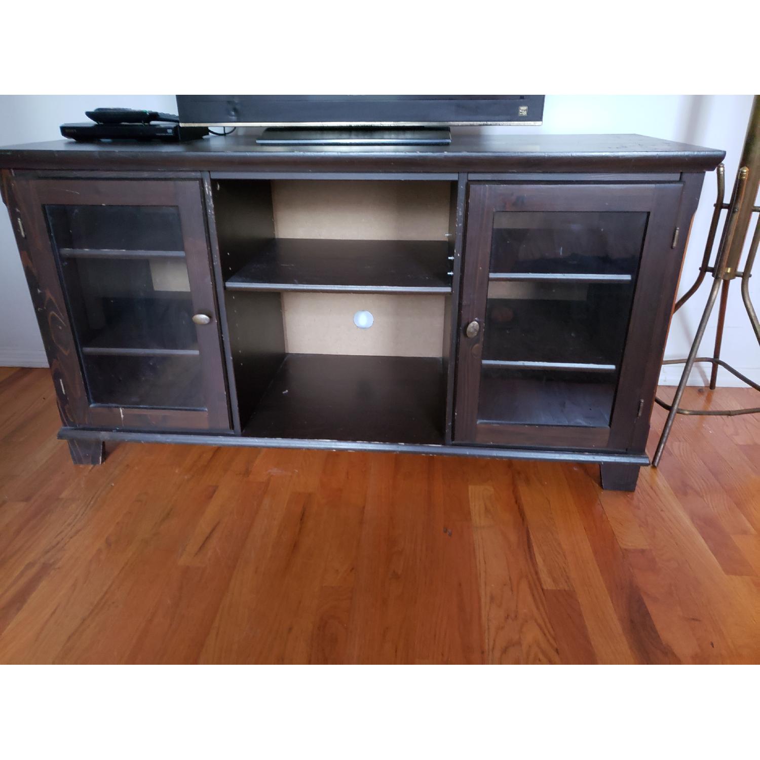 Vintage Wood TV Stand - AptDeco