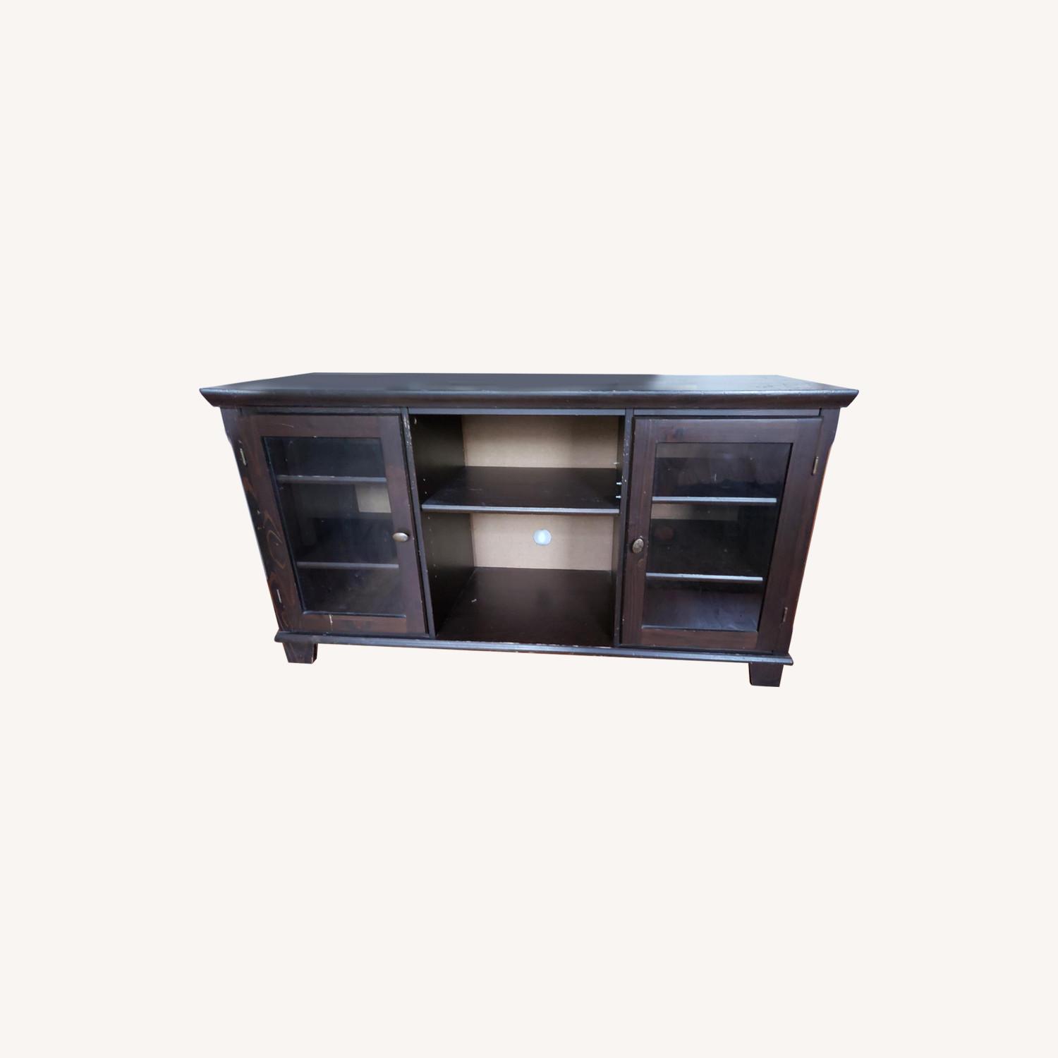 Vintage Wood TV Stand - AptDeco